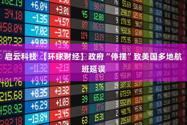 启云科技 【环球财经】政府“停摆”致美国多地航班延误